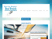 Tablet Screenshot of bostonharborboatrentals.com